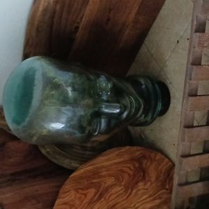 Glass mannequin head